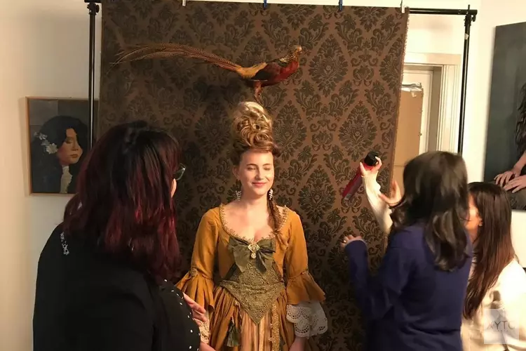 Studenten Nova College Haarverzorging stylen barokmodel