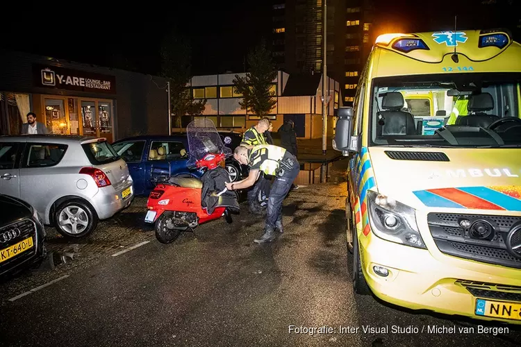 Scooter geschept op de Costa del Sol in Haarlem