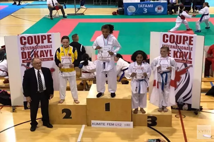 Haarlems Kenamju karate scoort tijdens Coup de Kayl in Luxemburg