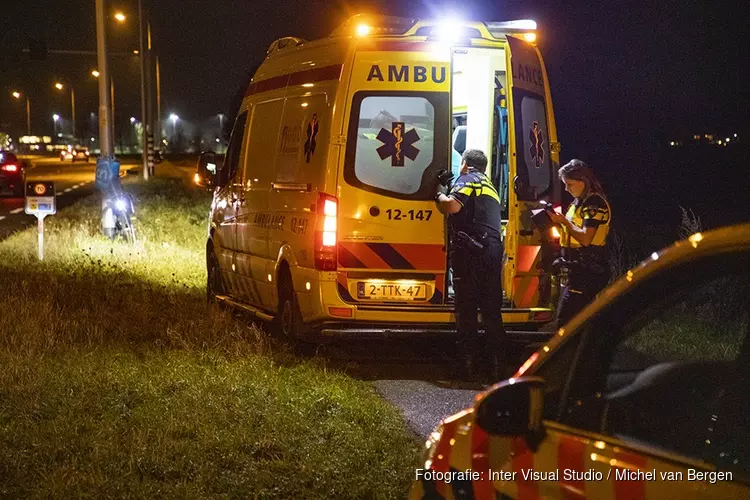 Fietsster gewond na botsing langs de Westelijke Randweg in Haarlem