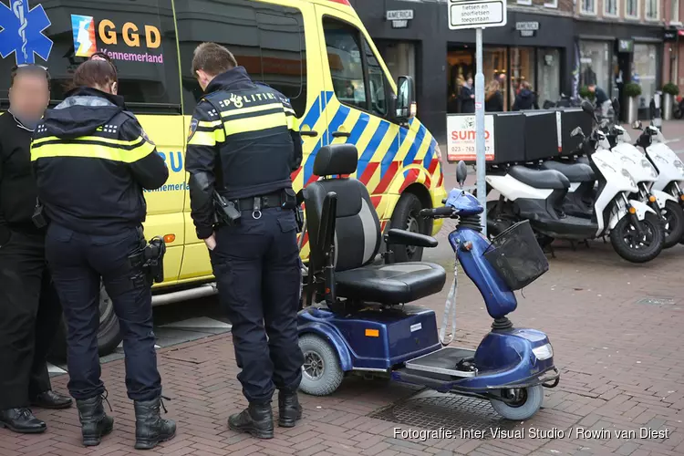 Scootmobiel aangereden in Haarlem