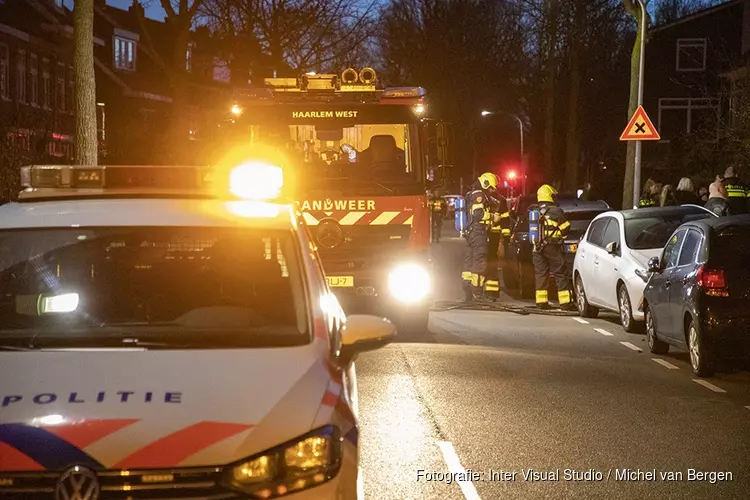 Woningbrand aan de Vergierdeweg in Haarlem