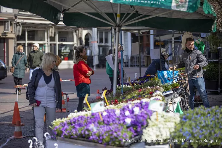 Zaterdagmarkt Haarlem deze week een stuk rustiger