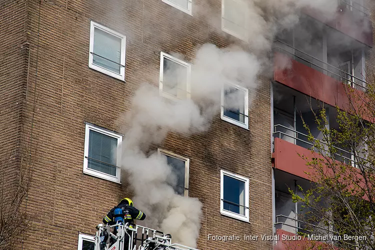 Veel rook bij brand appartement Andorrastraat Haarlem