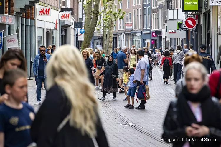 Drukte in Haarlemse binnenstad