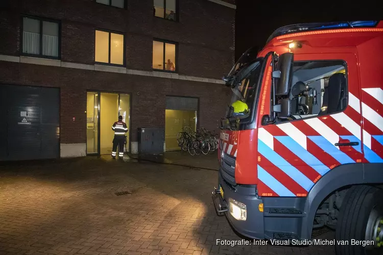 Brand in trappenhuis parkeergarage Haarlem