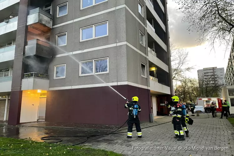 Brand in flat in Haarlem