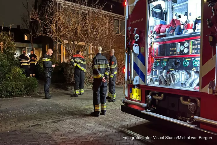 Rookontwikkeling in woning aan de Helmlaan in Haarlem