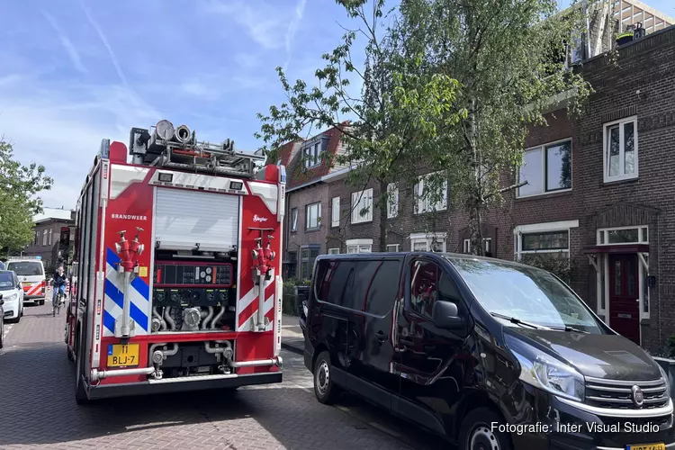 Dakbrand aan de florisstraat in Haarlem