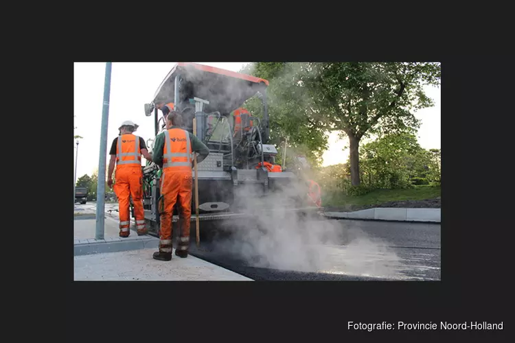 Nieuw asfalt Westelijke Randweg (N208) Haarlem