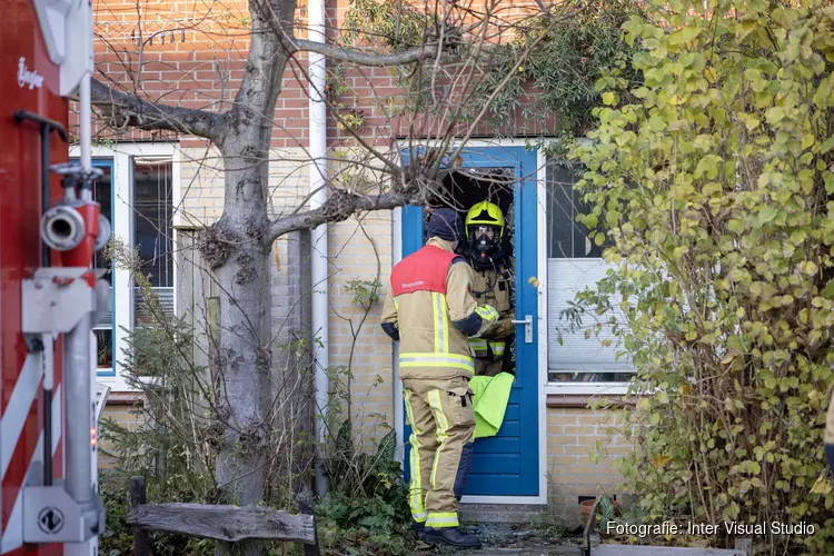 Woningbrand aan de Drielandenhoek in Haarlem