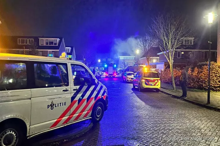 Flinke brand bij woning in Spaarndam