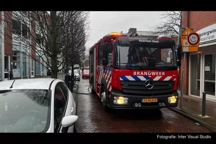 Brand in appartement in Haarlem
