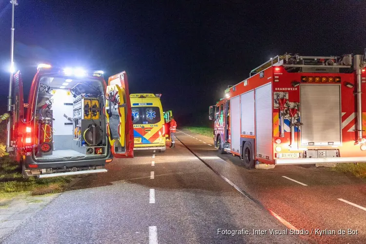 Auto te water-melding in Haarlem