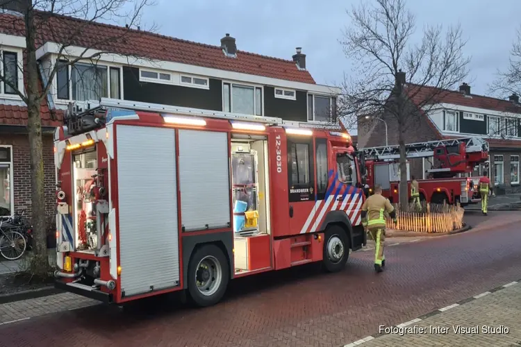 Schoorsteenbrand in Haarlem