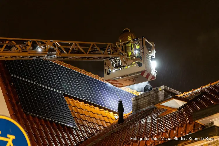 Schoorsteenbrand in Heemstede