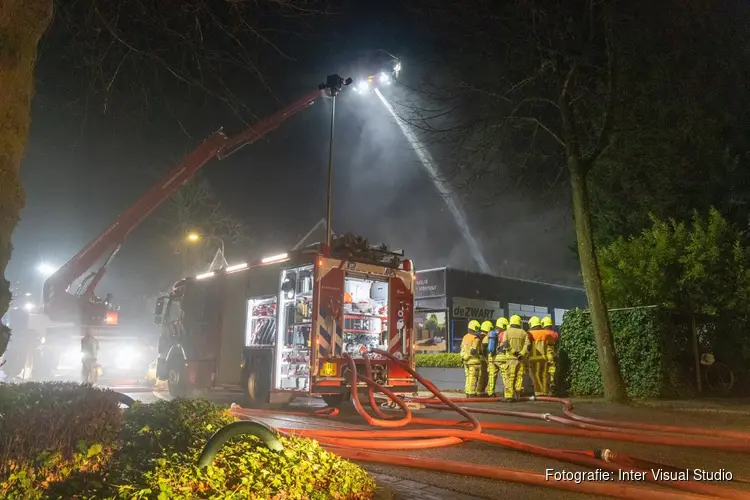 Grote brand in interieurwinkel Heemstede