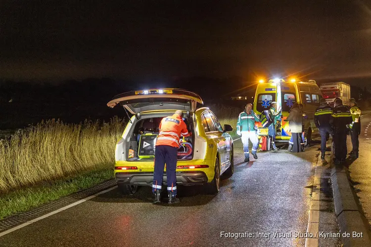 Gewonde fietser in Heemstede