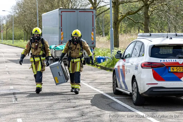 Drugsafval langs Jan van Krimpenweg in Haarlem