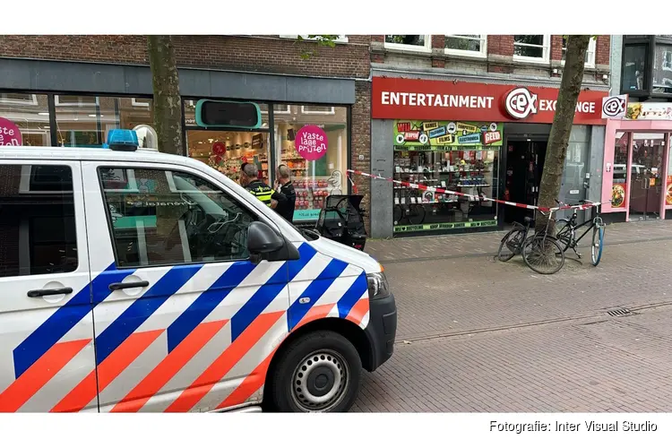 Overval op elektronicazaak in Haarlem: vluchtscooter aangetroffen