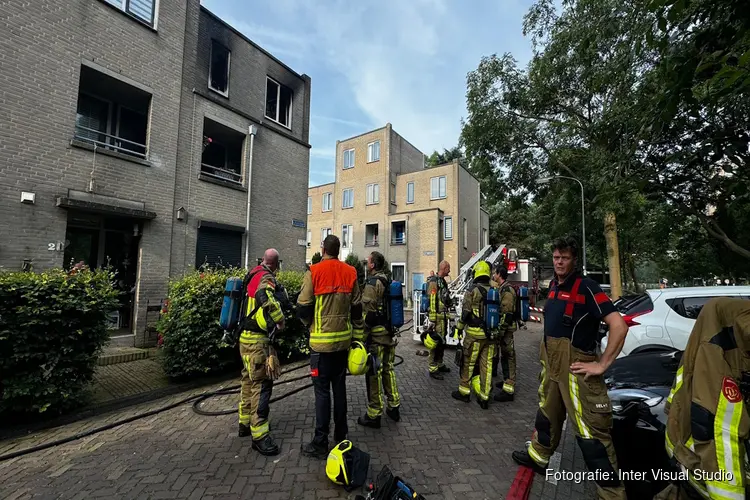 Brand in woning Lutulistraat in Haarlem