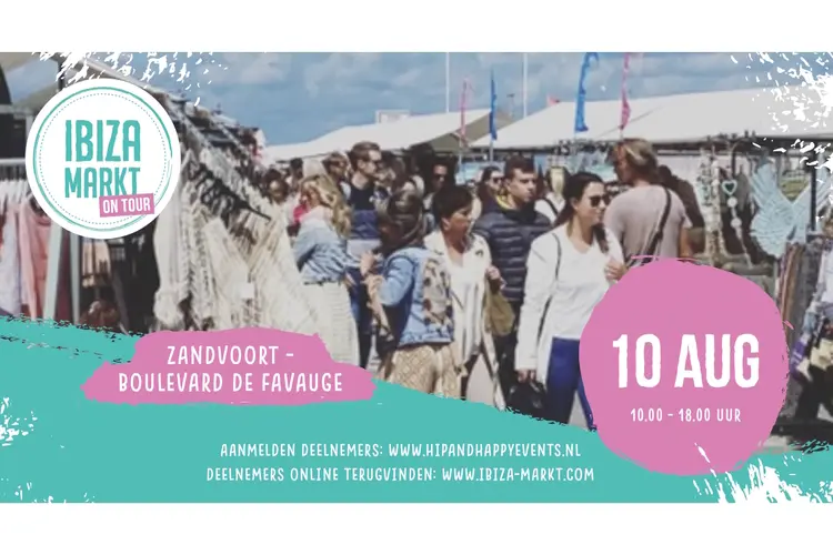 Ibiza markt Zandvoort verplaatst van vrijdag naar zaterdag