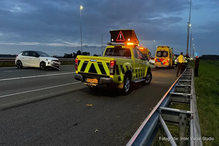 Aanrijding op A9 richting Rottepolderplein