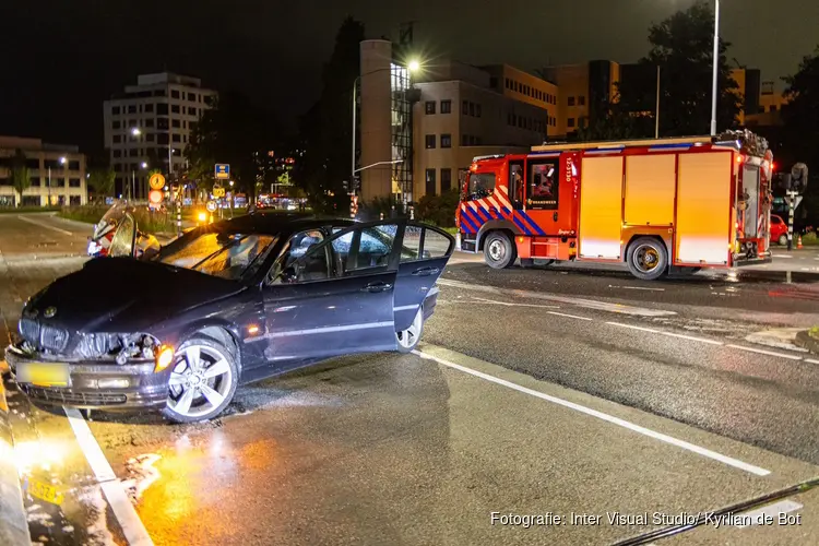 Eenzijdig ongeval op de Europaweg in Haarlem