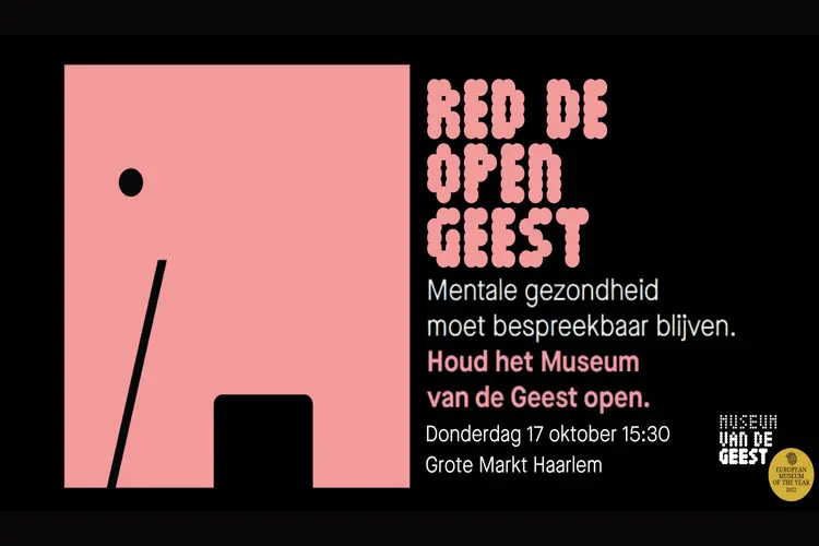 Museum van de Geest voert actie op Grote Markt: ‘Red de open geest’