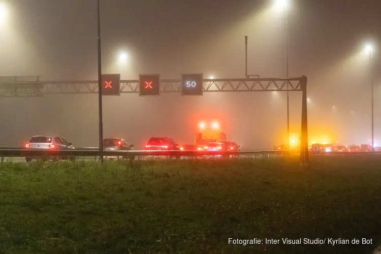 Ongeluk bij Spaarndam zorgt voor vertraging op A9