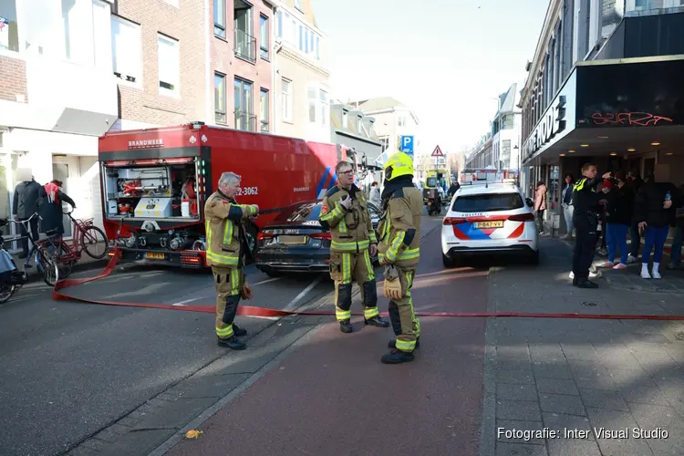 Woningbrand aan Reguliersstraat in Haarlem